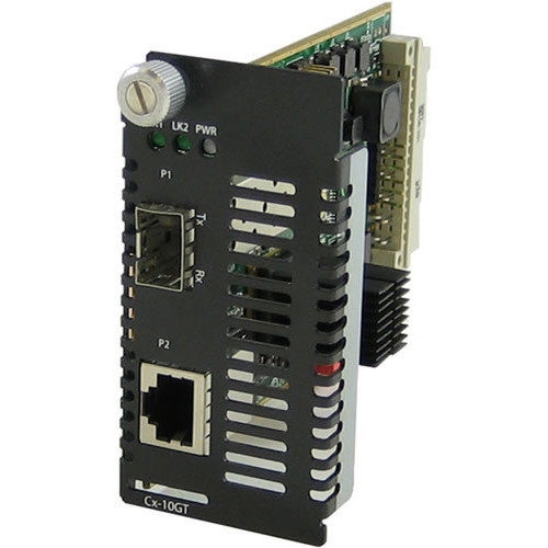 Perle 10 Gigabit Ethernet Managed Media Converter Module - 1 x Network RJ-45 - 10GBase-T - 010 km - 1x XFP Slots - Internal 05062560