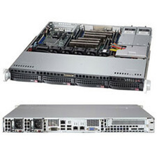 Supermicro SuperServer 6017R-M7RF Server Barebone System - 1U Rack-mountable - Socket R LGA-2011 - 2 x Processor Support - Intel C602J SYS-6017R-M7RF