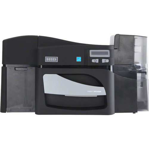 Fargo DTC4500E Desktop Dye SublimationThermal Transfer Printer - Color - Card Print - Fast Ethernet - USB - LCD Display Screen - mm 055500