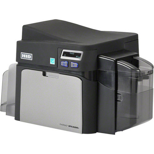 Fargo DTC4250e Single Sided Desktop Dye SublimationThermal Transfer Printer - Color - Card Print - Fast Ethernet - USB - LCD Display 052016