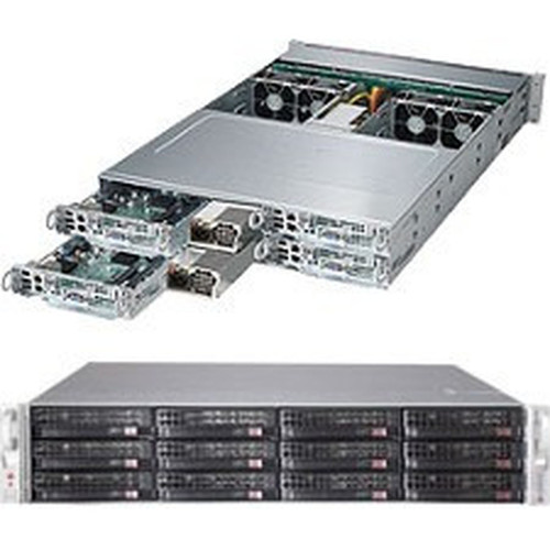 Supermicro SuperServer 6027PR-HTTR Server Barebone System - 2U Rack-mountable - Socket R LGA-2011 - 2 x Processor Support - Intel C606 SYS-6027PR-HTTR