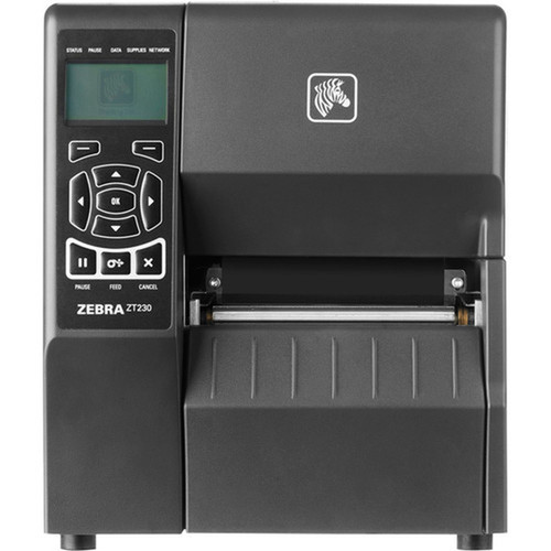 Zebra ZT230 Industrial Direct Thermal Printer - Monochrome - Label Print - USB - Serial - With Cutter - LCD Display Screen - 409 - 6 ZT23042-D21000FZ