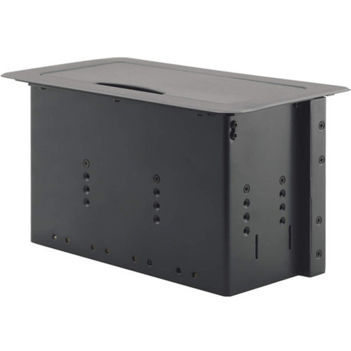 Kramer Table Mount Modular Multi-Connection Solution - Manually Retracting Lid - Rectangular Desktop TBUS-6XLB