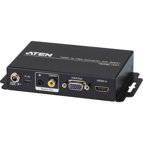 VanCryst VC812 HDMI to VGA Converter with Scaler - Functions Video Conversion Video Scaling De-interlace Noise Filtering Video - VC812