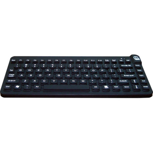 Man  Machine Premium Waterproof Disinfectable Silent 12 Keyboard - Cable Connectivity - USB Interface - Computer - PC Mac - Silicon SCLPMAGB5