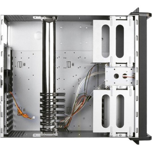 iStarUSA 4U Compact Stylish Rackmount Chassis with SEA Bezel - Rack-mountable - Black - Aluminum Alloy SECC Zinc-coated Steel - 4U - D-400SEA-BK