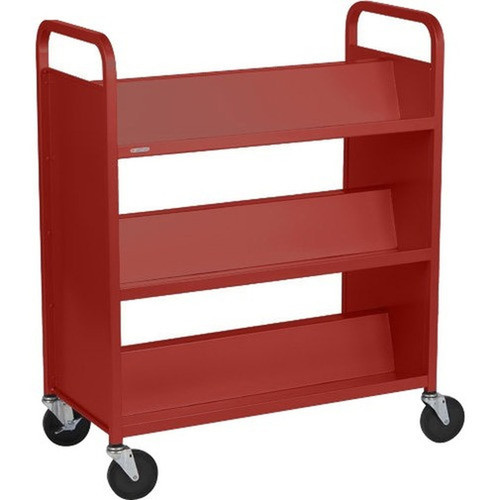 Bretford V336 Book Cart - 6 Shelf - 5 Casters - Steel - Anthracite V336-AN5