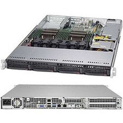 Supermicro SuperServer 6018R-TDW Server Barebone System - 1U Rack-mountable - Socket LGA 2011-v3 - 2 x Processor Support - Intel C612 SYS-6018R-TDW