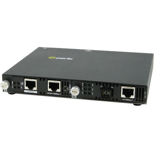 Perle SMI-110-M1SC2D - 10100 Fast Ethernet IP Managed Media and Rate Converter - 1 x Network RJ-45 - 1 x SC Ports - Management Port 05071224