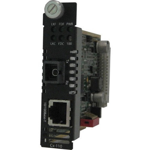 Perle C-110-M1SC2D - 10100 Fast Ethernet Media and Rate Converter Module - 1 x Network RJ-45 - 1 x SC Ports - 005 mil 0 mm 006 05041900