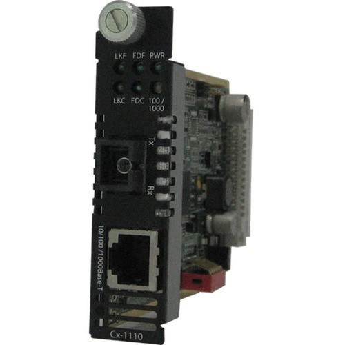 Perle C-1110-M1SC05D - 101001000 Gigabit Ethernet Media and Rate Converter Module - 1 x Network RJ-45 - 1 x SC Ports - 005 mil 0 05041860