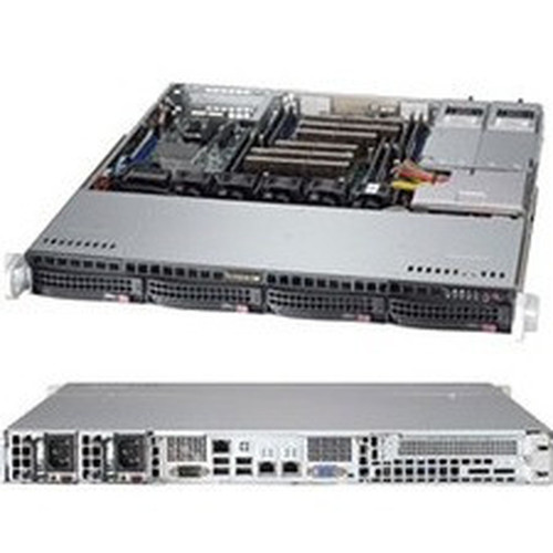 Supermicro SuperServer 6017R-M7RF Server Barebone System - 2U Rack-mountable - Socket R LGA-2011 - 2 x Processor Support - Intel C602J SYS-6017R-M7RF-BULK