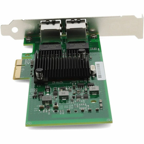 AddOn Intel Gigabit Ethernet Card - PCI Express 20 x4 - Intel 82576 - 2 Ports - 2 - Twisted Pair - 101001000Base-T - Plug-in Card I350T2-AO