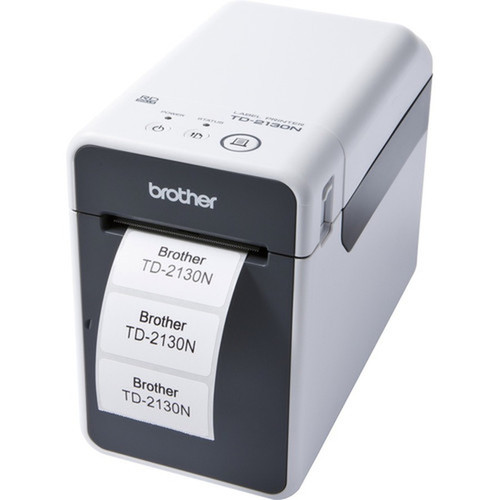 Brother TD-2130N Desktop Direct Thermal Printer - Monochrome - Receipt Print - USB - Serial - Wireless LAN - 220 Print Width - mms TD2130NWTLP