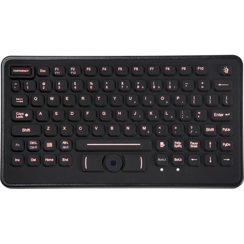 TG3 BLH Keyboard - Cable Connectivity - USB Interface - 82 Keys - Emergency Hot Keys - QWERTY Layout - Black KBA-BLH-5RU