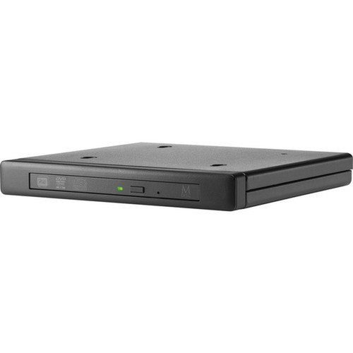 HP DVD-Writer - External - Jack Black - DVD-RAM177R177RW Support - 24x CD Read - 8x DVD Read - Double-layer Media Supported - K9Q83AA