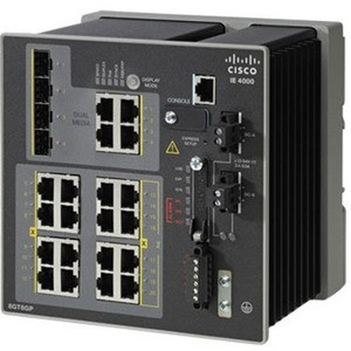 Cisco IE-4000-4GC4GP4G-E Layer 3 Switch - 12 Ports - Manageable - Gigabit Ethernet - 101001000Base-TX 1000Base-X - 3 Layer - 4 SFP IE-4000-4GC4GP4G-E