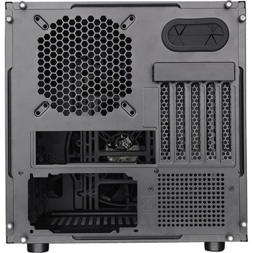 Thermaltake Core V21 Micro Chassis - Cube - Black - SPCC - 6 x Bay - 0 - Mini ITX Micro ATX Motherboard Supported - 19 x Fans - 3 x CA-1D5-00S1WN-00
