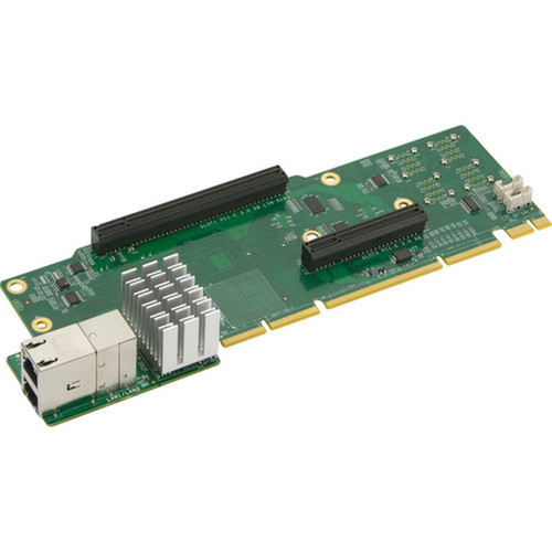 Supermicro 2U Ultra Riser with 2-port 10Gbase-T  4 NVMe Ports - 2 x PCI Express 30 x8 PCI Express 30 x16 - 2U Chasis AOC-2UR8N4-I2XT