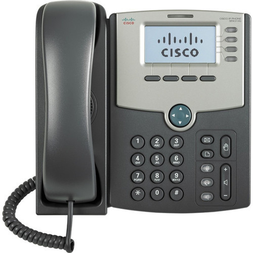 Cisco SPA514G IP Phone - Refurbished - 4 x Total Line - VoIP - 2 x Network RJ-45 - PoE Ports SPA514G-RF