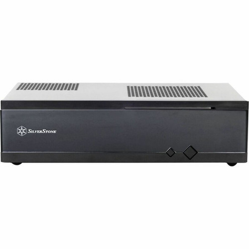 SilverStone SST-ML05B Computer Case - HTPC - Black - Acrylic Plastic Steel Metal - Power Supply Installed - Mini ITX Motherboard - ML05B