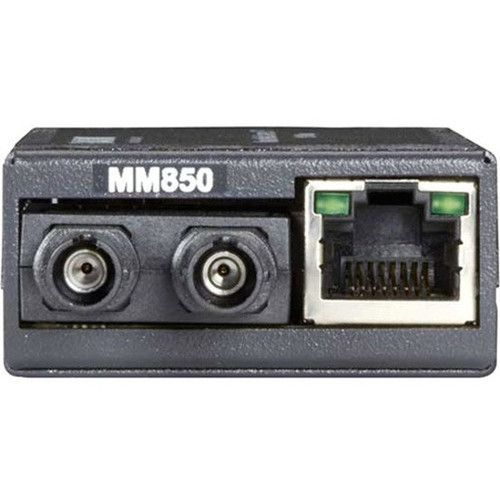 Black Box Multipower Miniature LHC040A-R3 TransceiverMedia Converter - 1 x Network RJ-45 - 1 x ST Ports - DuplexST Port - - 003 0 LHC040A-R3