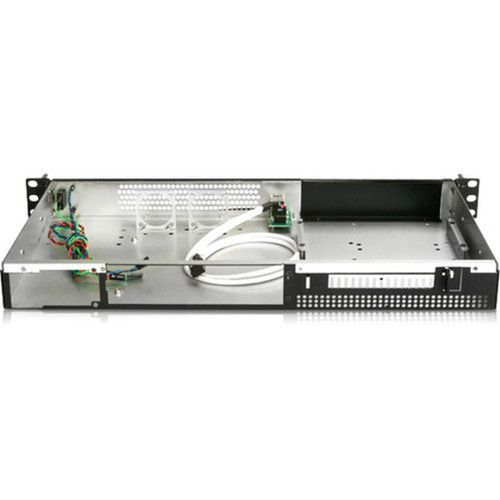 iStarUSA 1U 525 bay Compact Rackmount mini-ITX Chassis - Rack-mountable - Black - Steel - 1U - 2 x Bay - 1 - Mini ITX Motherboard - D-1101-ITX
