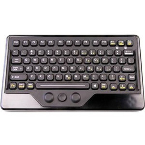 iKey Compact and Mobile Keyboard - Industrial Silicon Rubber Keyswitch IK-77-FSR-USB
