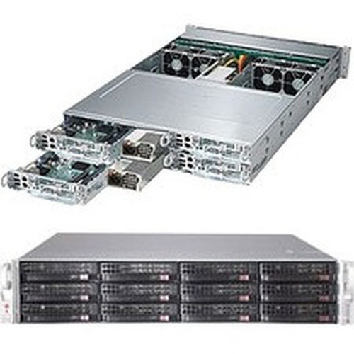 Supermicro SuperServer 6027PR-HC0R Server Barebone System - 2U Rack-mountable - Socket R LGA-2011 - 2 x Processor Support - Intel C602 SYS-6027PR-HC0R
