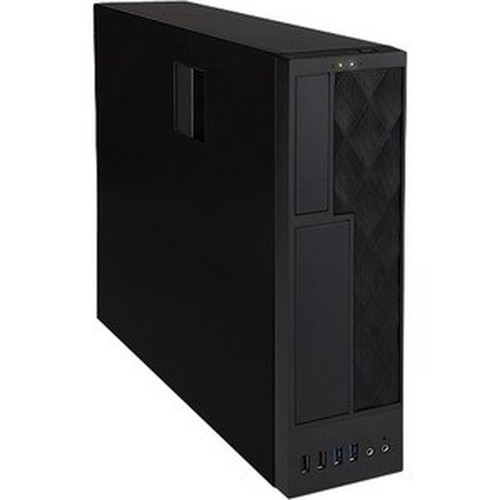 In Win CE052 Computer Case - Slim Tower - Black - 4 x Bay - 1 x 300 W - Power Supply Installed - Micro ATX Mini ITX Motherboard - 1 x CE052FH300TB3