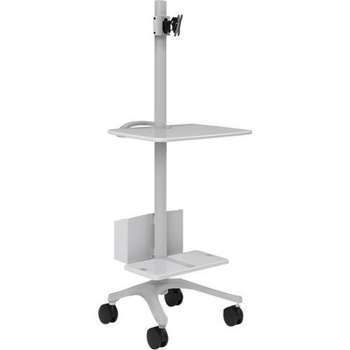 Anthro Zido Computer Cart Package - 118 lb 5352390 g Capacity - 4 Casters - 4 10160 mm Caster Size - Medium Density Fiberboard BZD06CGCG4