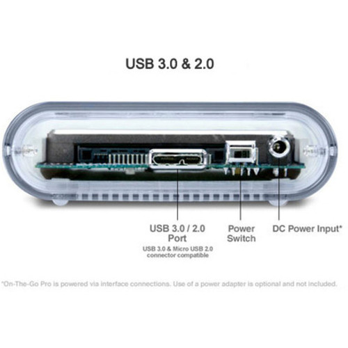 OWC Mercury On-The-Go Pro 1 TB Portable Solid State Drive - External - SATA SATA600 - USB 30 - 256-bit 128-bit Encryption - 3 OWCMSU3SSDT10
