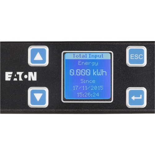 Eaton Metered Input rack PDU 1U 5-15P input 144 kW max 120V 12A 10 ft cord Single-phase Outlets 12 5-15R - NEMA 5-15P - 12 EMIT00-10