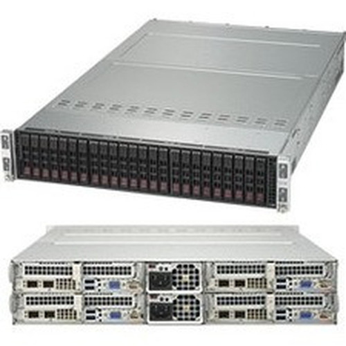 Supermicro SuperServer 2028TP-HC1R-SIOM Server Barebone System - 2U Rack-mountable - Socket R3 LGA-2011 - 2 x Processor Support - C612 SYS-2028TP-HC1R-SIOM