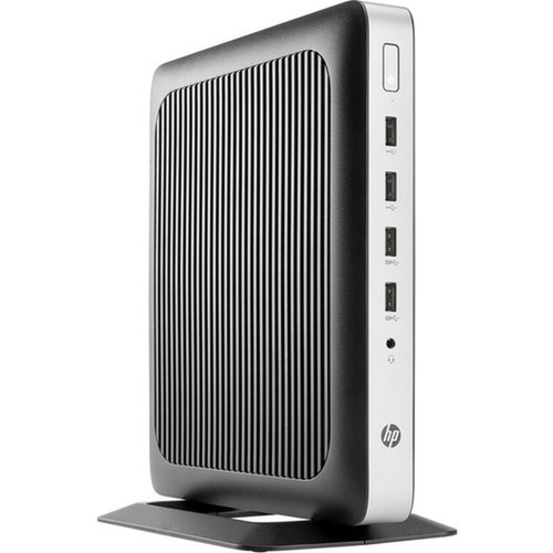 HP t630 Thin Client G-Series Quad-core 4 Core 2 GHz - 4 GB RAM DDR4 SDRAM - 8 GB Flash Radeon R6E Graphics - Gigabit Ethernet - HP - X4X16AAABA