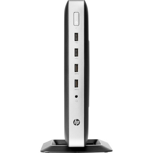 HP t630 Thin Client G-Series Quad-core 4 Core 2 GHz - 4 GB RAM DDR4 SDRAM - 8 GB Flash Radeon R6E Graphics - Gigabit Ethernet - HP - X4X16AAABA