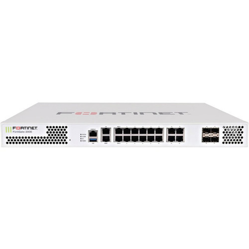 Fortinet FortiGate 200E Network SecurityFirewall Appliance - 16 Port - 101001000Base-T 1000Base-X - Gigabit Ethernet - 16 x RJ-45 FG-200E