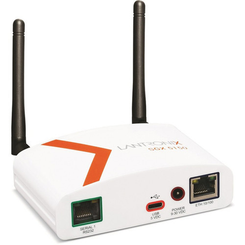 Lantronix SGX 5150 IoT Device Gateway - Twisted Pair - 1 x Network RJ-45 - 1 x USB - 1 x Serial Port - 10Base-T 100Base-TX - Fast - SGX5150103JS