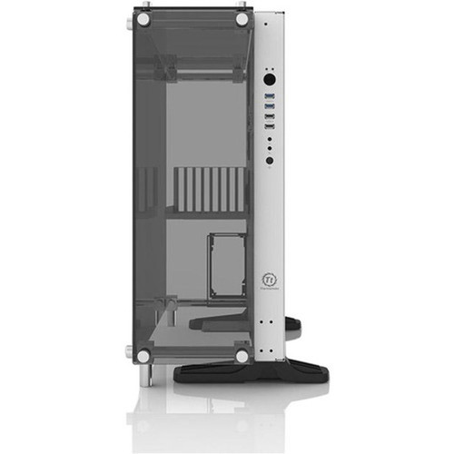 Thermaltake Core P5 Tempered Glass Snow Edition ATX Wall-Mount Chassis - Mid-towerWall Mountable - Black - Hot Dip Galvanized Steel CA-1E7-00M6WN-01