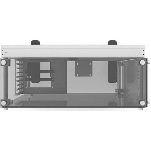 Thermaltake Core P5 Tempered Glass Snow Edition ATX Wall-Mount Chassis - Mid-towerWall Mountable - Black - Hot Dip Galvanized Steel CA-1E7-00M6WN-01