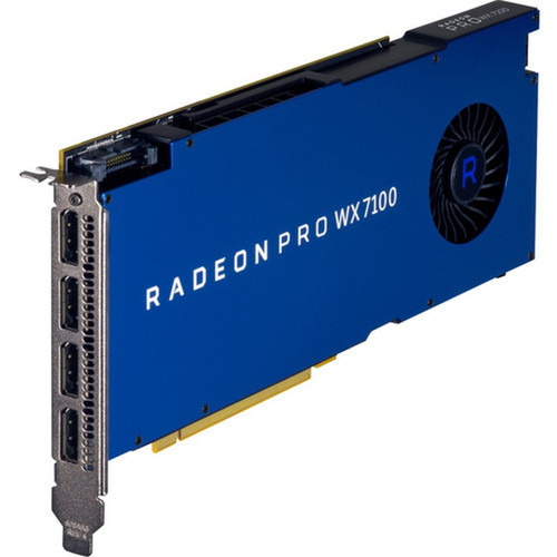 HP AMD Radeon Pro WX 7100 Graphic Card - 8 GB GDDR5 - 256 bit Bus Width - PCI Express 30 x16 - DisplayPort - 4 x DisplayPort Z0B14AA