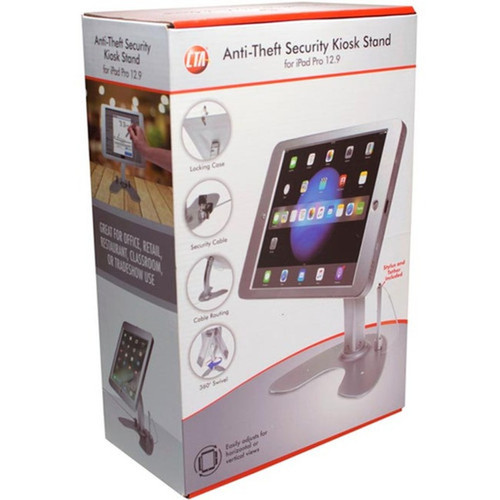 CTA Digital Anti-Theft Security Kiosk Stand for iPad Pro 129 - Black PAD-ASKP