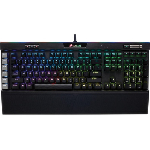 Corsair K95 RGB PLATINUM Mechanical Gaming Keyboard - Cherry MX Brown - Black - Cable Connectivity - USB Interface - Multimedia G-Key CH-9127012-NA