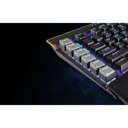 Corsair K95 RGB PLATINUM Mechanical Gaming Keyboard - Cherry MX Speed - Gunmetal - Cable Connectivity - USB 20 Interface - Volume Up CH-9127114-NA