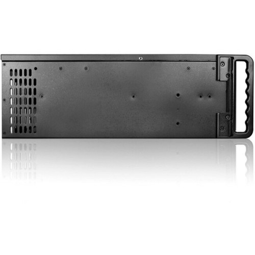 iStarUSA 4U Compact Stylish Rackmount Chassis with 500W Redundant Power Supply - Rack-mountable - Black - SECC Zinc-coated Steel - - D-400-50R8PD8
