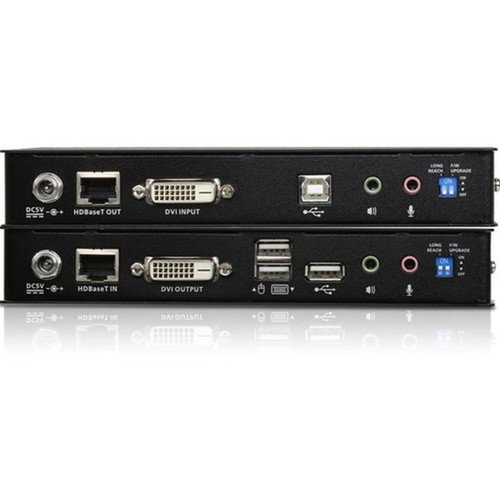 ATEN USB DVI HDBaseT 20 KVM Extender 1920 x 1200100 m - 1 Computers - 1 Remote Users - 49213 ft 150000 mm Range - WUXGA - x CE620