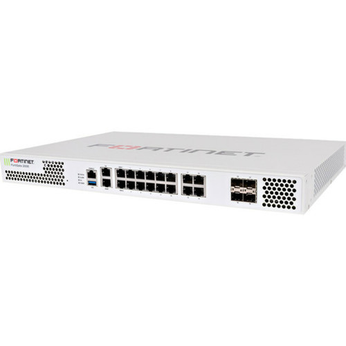 Fortinet FortiGate 200E Network SecurityFirewall Appliance - 16 Port - 1000Base-T 1000Base-X - Gigabit Ethernet - AES 128-bit AES FG-200E-BDL-950-60