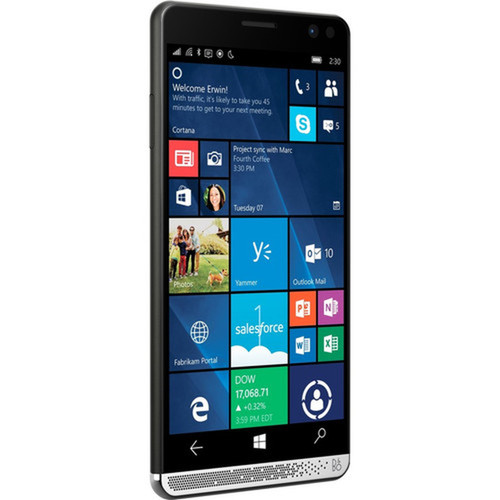 HP Elite x3 64 GB Smartphone - 6 15138 mm Super AMOLED WQHD 1440 x 2560 - 4 GB RAM - Windows 10 - 4G - Graphite Chrome - Bar - - 1FY28UAABA