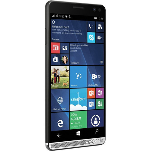 HP Elite x3 64 GB Smartphone - 6 15138 mm Super AMOLED WQHD 1440 x 2560 - 4 GB RAM - Windows 10 - 4G - Bar - Qualcomm - 2 SIM - - 1JG45UAABA
