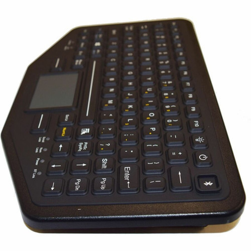 iKey BT-870-TP Keyboard - WiredWireless Connectivity - Bluetooth - Micro USB Interface - LED - Rugged - Mobile Device - TouchPad - BT-870-TP